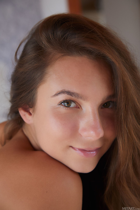 Glamorous Ukrainian young Belka	unveils her tanned body, enormous breasts & holes