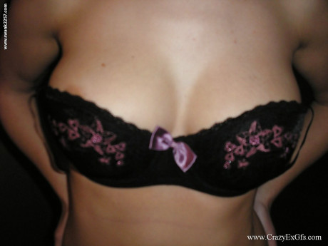 Sleazy GF babe Peach undressing her lovely cute body