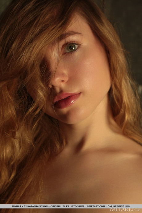Hot teen with red hair Rinna Ly fondles her great body while in the shower