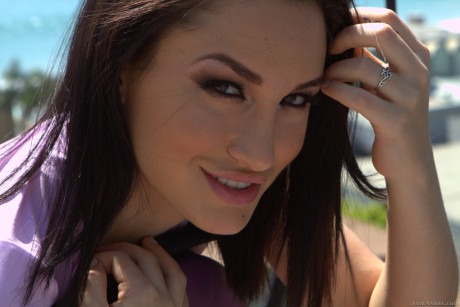 Casey Calvert takes off sporty uniform and finally, lets take pics of butthole