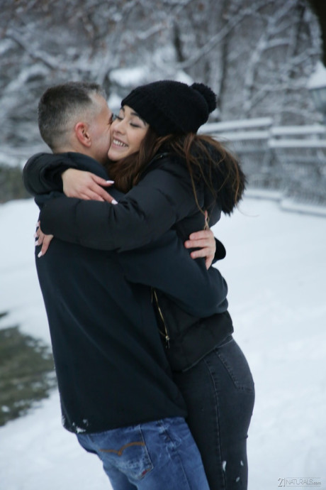 Attractive Spanish girlfriend Ginebra Bellucci gets her silky cunt pounded doggystyle