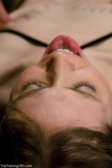 Slim babe with a yummy vagina Kristine getting creamed in her mouth in bondage