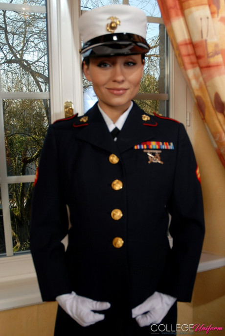 College Uniform performed by Carla Brown XXX Photos