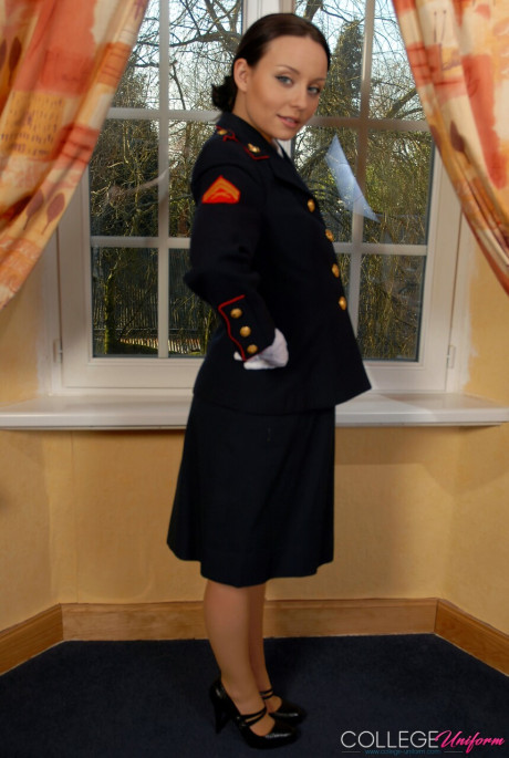 College Uniform performed by Carla Brown XXX Photos