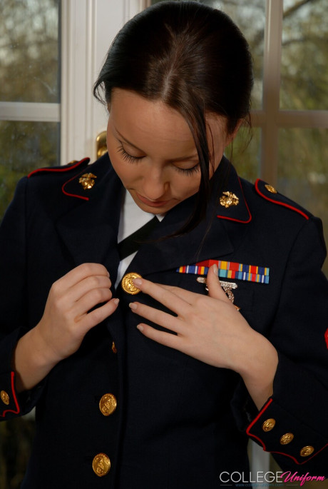 College Uniform performed by Carla Brown XXX Photos