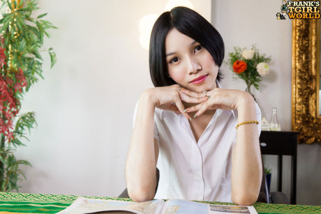 Charming slim Bonus is a stunning fine Bangkok ladyboy with a lovely slim body, a firm booty