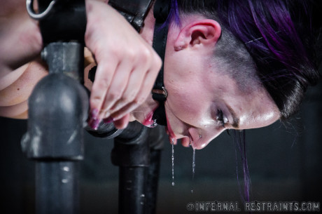 Freya French is masturbated against her will while in bondage