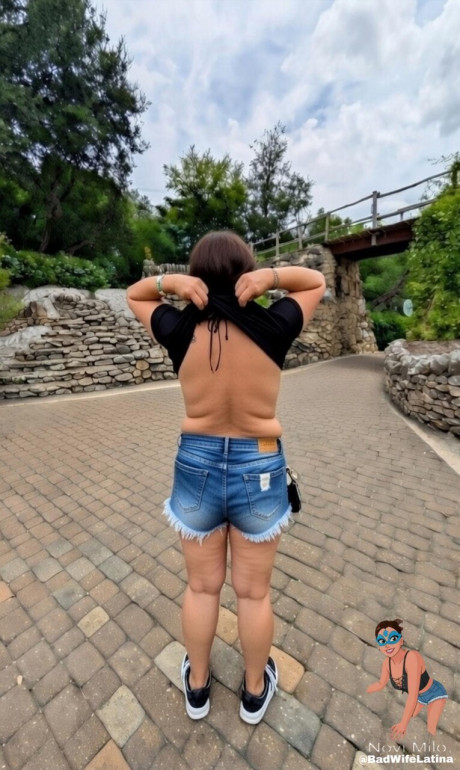 OnlyFans Bad wifey latina performed by Novi Milo nude Images