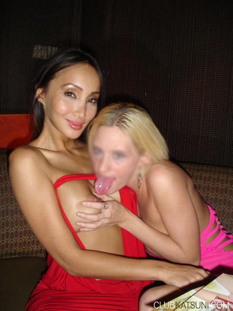Chinese stripper Katsuni is captured in candid action at an adult club