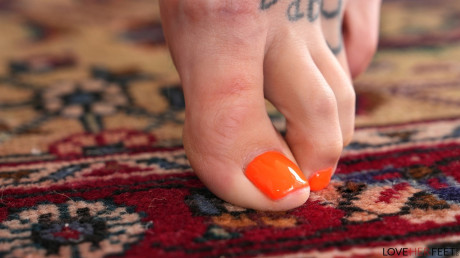 Tattooed babe Rocky Emerson shows off her stunning body in a attractive striptease