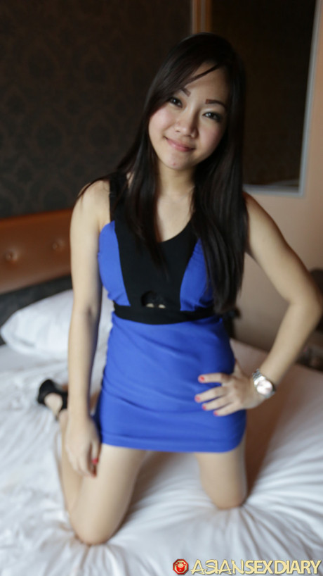 Amateur cutie Angel D shows her huge breasts and enjoys POV sex at the hotel
