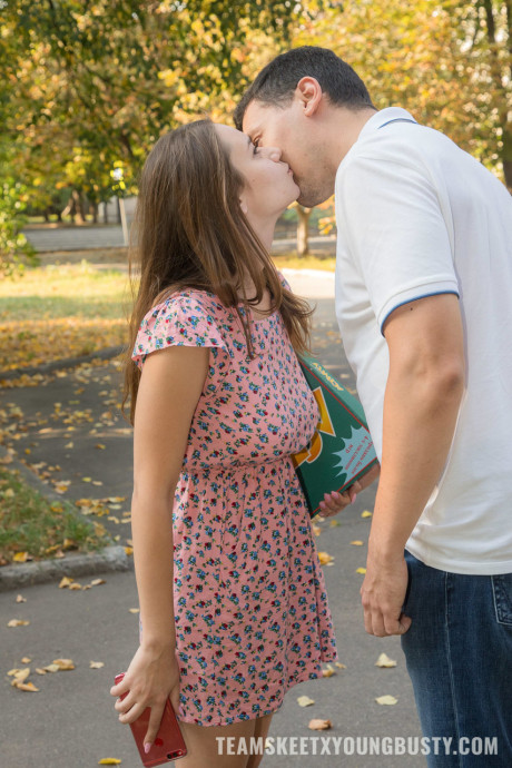 Brunette babe Baby Shine and her man have a steamy swingers party with a lovely teenie