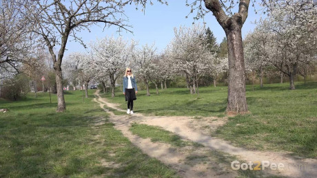 Piss desperation sets in for sweet blonde European