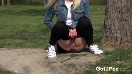 Piss desperation sets in for sweet blonde European