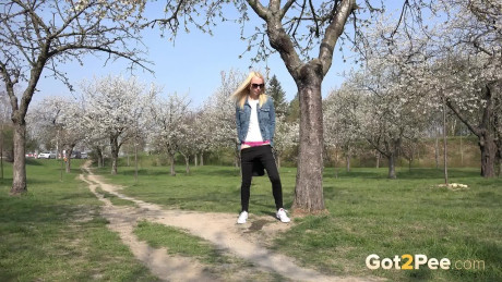 Piss desperation sets in for sweet blonde European