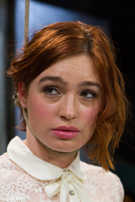 Redheaded babe Jodi Taylor gets punished with a vibrator in bondage