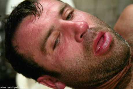 Penny Flame and her friend force a male slave to cumming in a bathroom