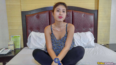 Thin Filipina hottie Yassi Lopera getting nailed and facialed in POV