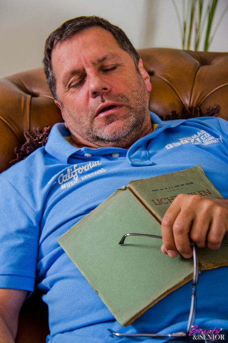 Lusty yellow-haired Anastasia swallowing and fucking an old dong for 20 euros