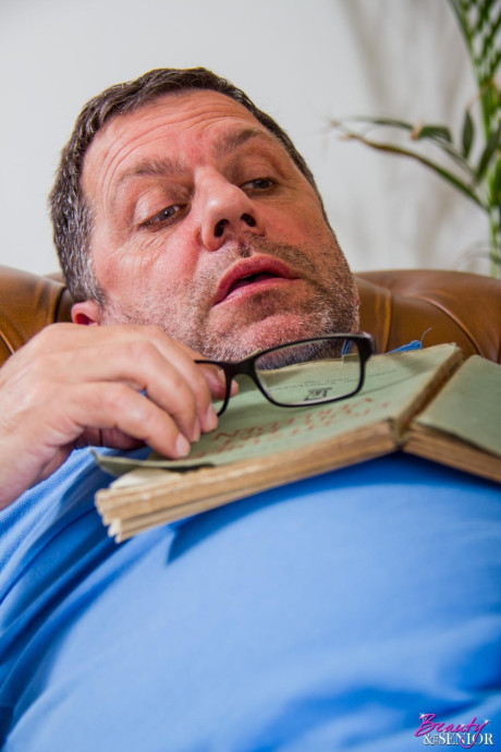 Lusty yellow-haired Anastasia swallowing and fucking an old dong for 20 euros