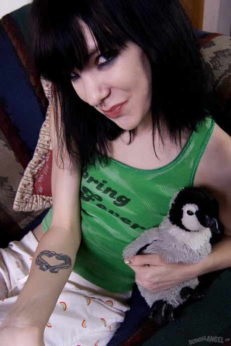 Petite emo Erin is goofy and flexible but also loves taking off her clothes