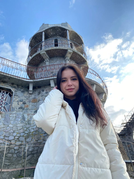 Ravishing sweet brunette young Molly Lo changes into a Wednesday Adams look