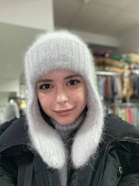 Ravishing sweet brunette young Molly Lo changes into a Wednesday Adams look