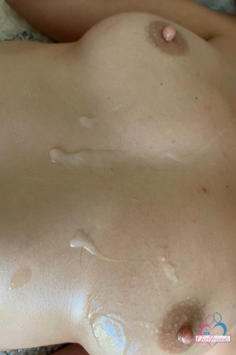 Teenage gf Lily Adams strips and flaunts her moist puffy cunt up close