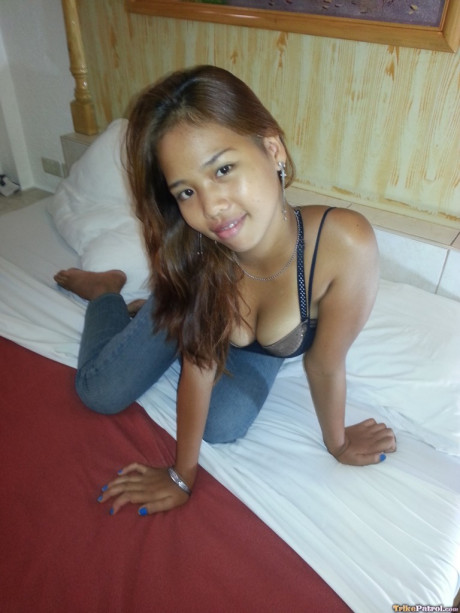 Filipino teenie by the name of Angel demonstrates cocksucking skills on camera