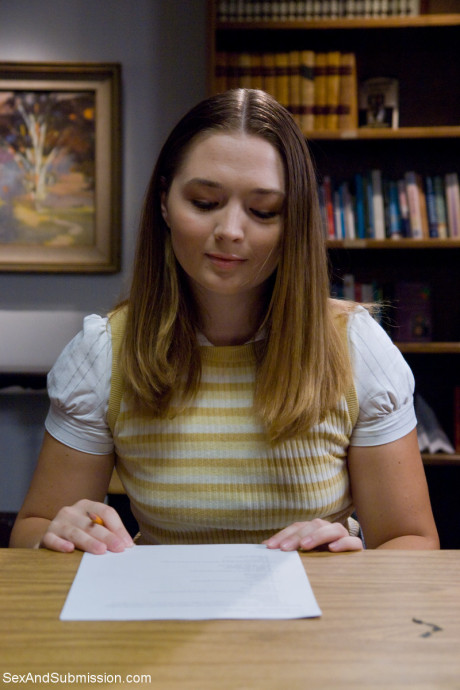 Teen with a enormous booty Savannah West gets spanked & fingered by her teacher