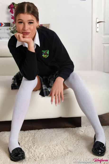 College Uniform featuring Olivia Sparkle undressed Porn Pics