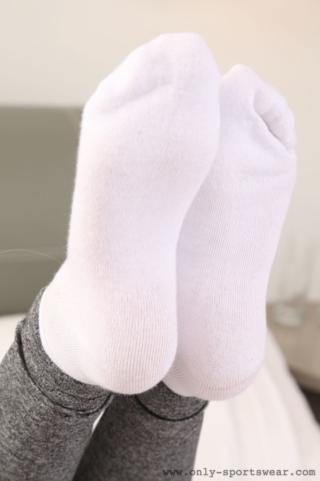 Voluptuous sweety Kay exposes her incredible breasts and poses in attractive nylons