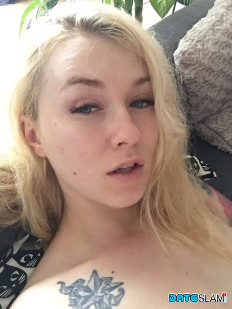 Ravishing yellow-haired slut Misha Cross takes a selfie fully clothed and stark undressed