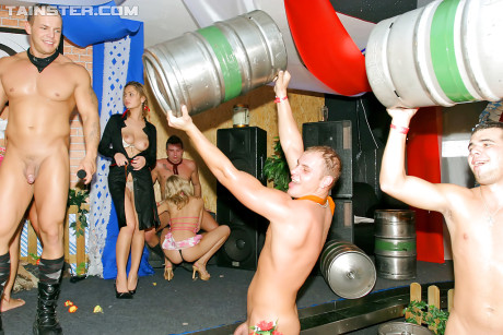 Dong hungry babes going crazy at the hardcore drunk sex party