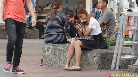 Thai schoolgirl Apple B gets pounded in missionary & doggystyle sex positions