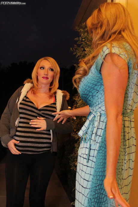 Busty MILF Kelly Madison and her pregnant friend get plowed in debauchery