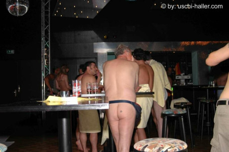 Candid action of the goings-on inside of a swinger's club