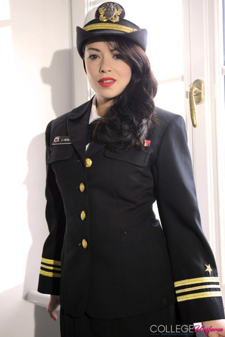 College Uniform featuring Ava Dalush Hot Pics