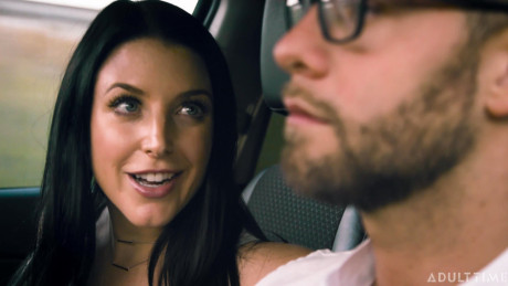 White masseuse Angela White and a lady GF girl end up having a 3some with a client