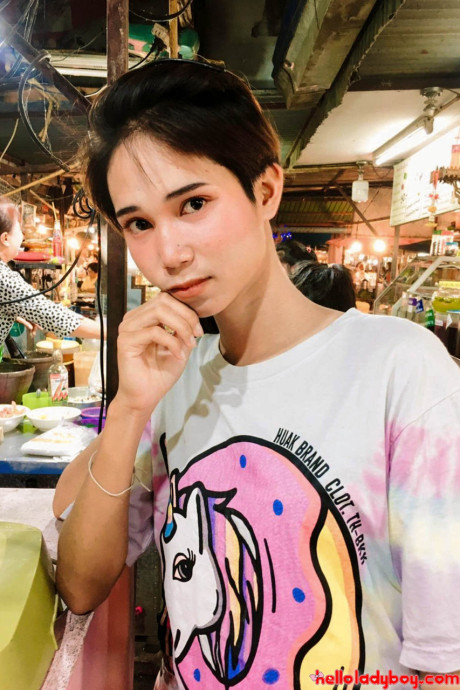 Stunning oriental transexual posing fully clothed in public in her own compilation