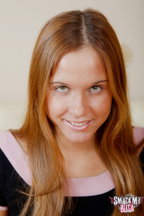 Fresh teenie looking ginger head takes a penis in her mouth and then her butthole