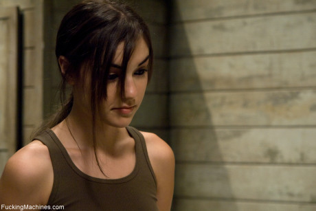 Adorable brunette Sasha Grey getting her bubble booty cheeks spanked