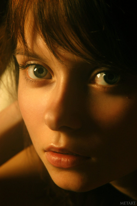Emo skank girl chick Anna S reveals her tiny boobs and silky cunt in her bedroom