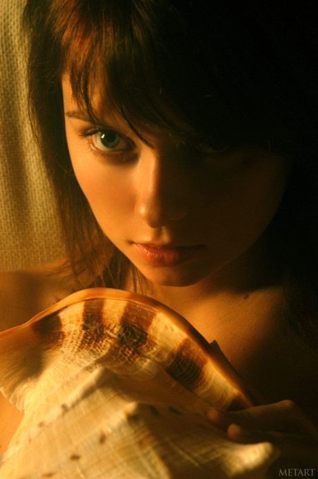 Emo skank girl chick Anna S reveals her tiny boobs and silky cunt in her bedroom