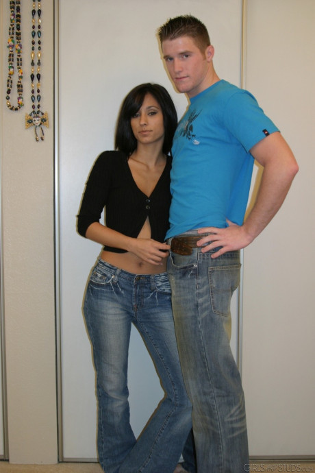 Hot college student Reena Sky covered pussy to boobs with wicked cumshot