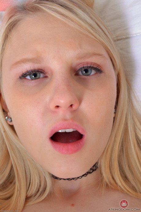 Cute yummy blondie Lily Rader shows off her hot ass & spreads her sexy pink snatch