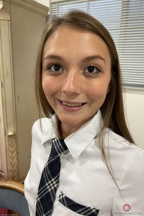 Sweet amateur young Mira Monroe showing her humongous behind and holes up close