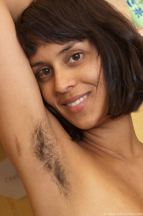 Exotic amateur Sonya N showcases her silky armpits & masturbates