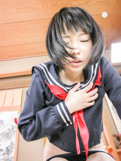 Japanese student Yuri Sakurai sports a butt plug during oral and vaginal sex